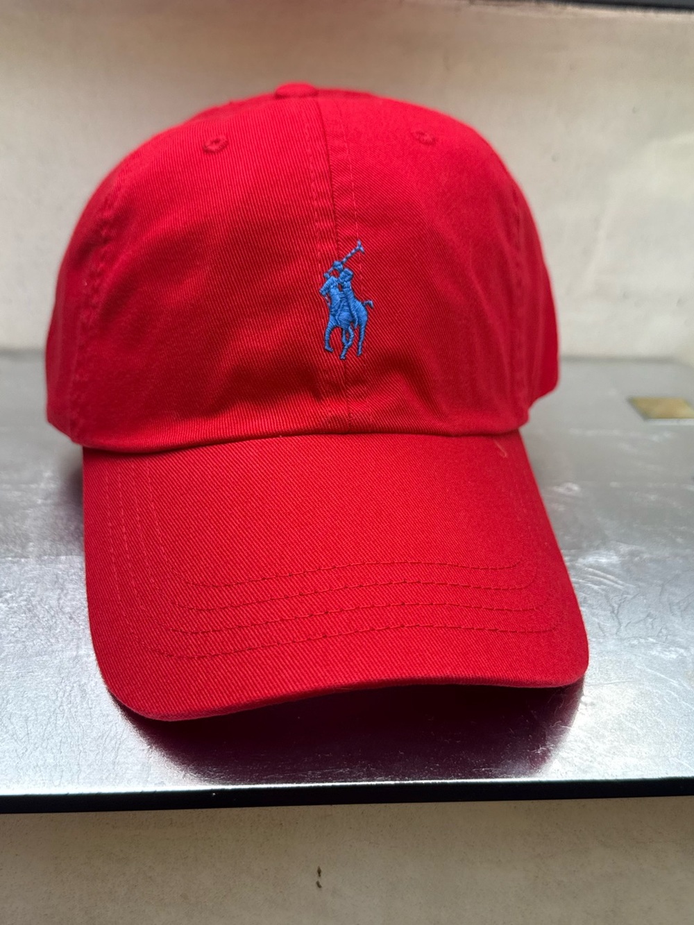 Ralph Lauren Bright Red Baseball Cap